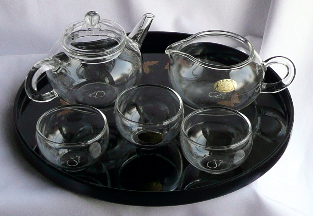 耐熱ガラス茶器/磁器茶器”みちのく竹里館 （茶器セット販売）
